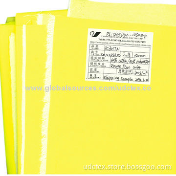 Polycotton Interwoven High-visibility Fluorescent Fabric, Used for Highway/Cleaner Work-wear